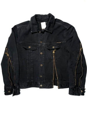 AW2003 back zip cotton bomber jacket