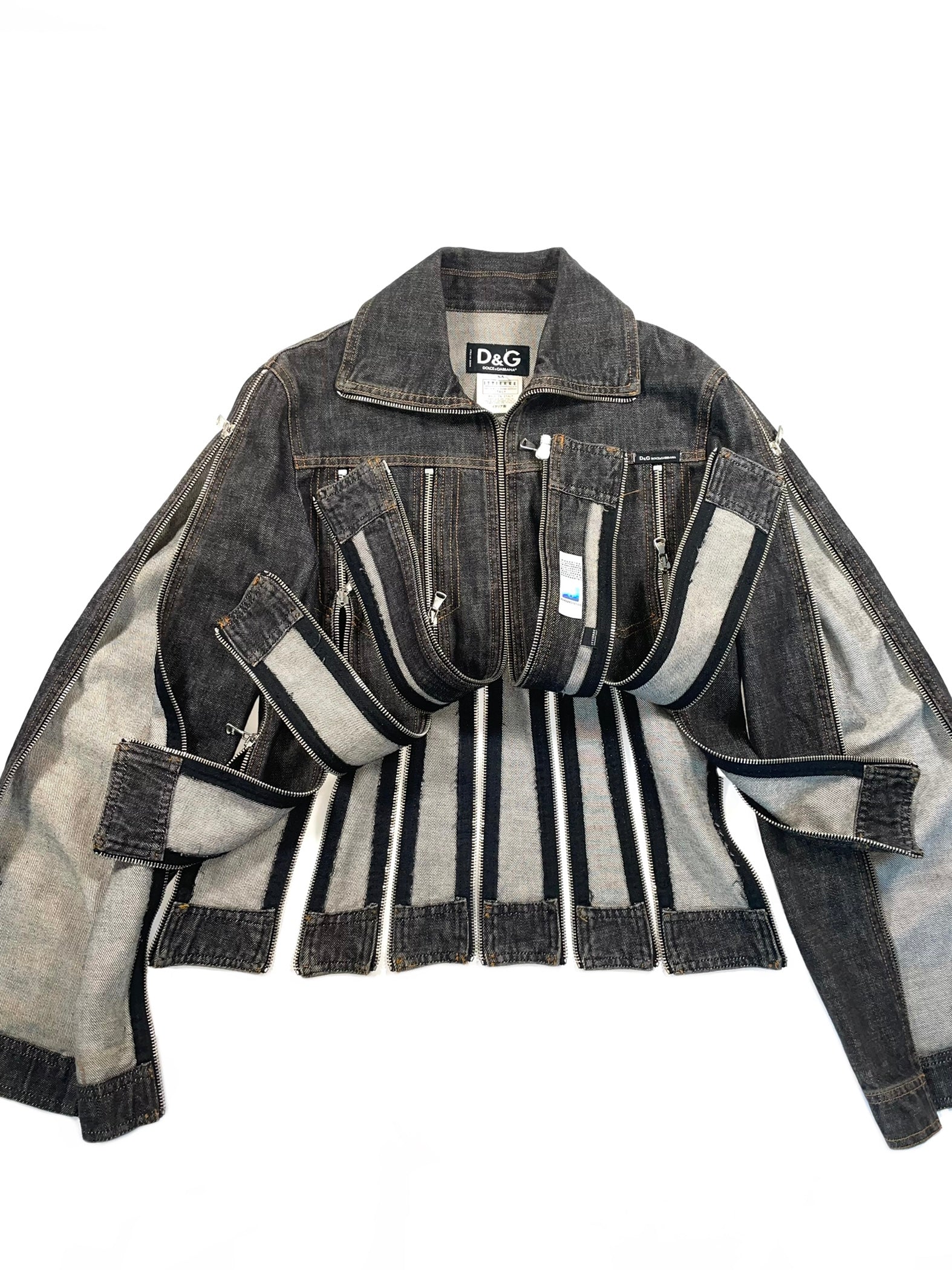 Vintage Dolce & Gabbana Bomber Jacket Big Logo Mens Size 30