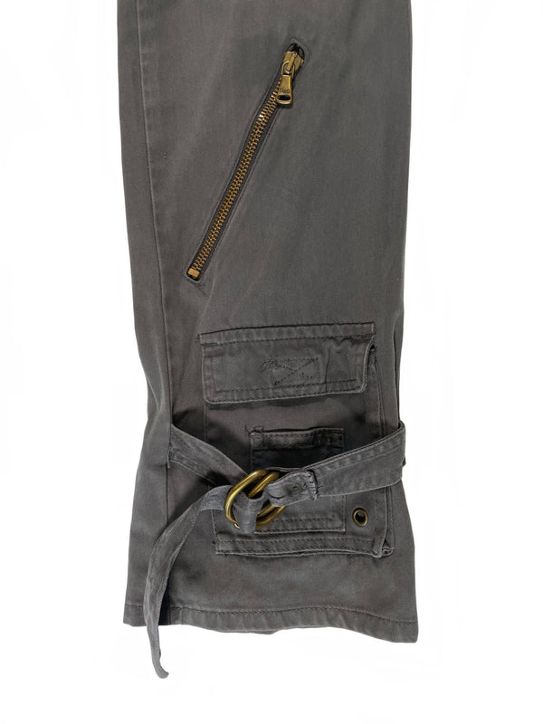 2000s Dolce & Gabbana bondage multi-pocket trousers