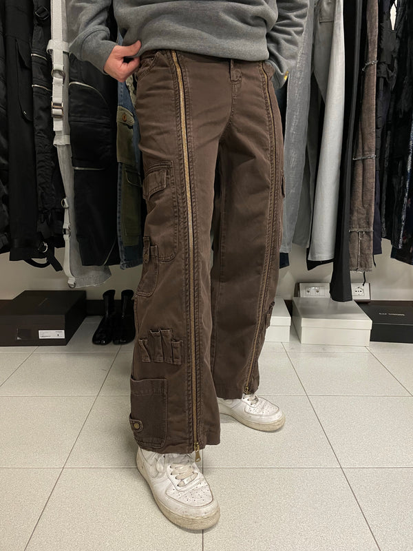 2004 Dolce & Gabbana full zipper cargo pants