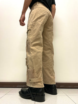 2004 Dolce & Gabbana full zipper cargo multi pockets pants