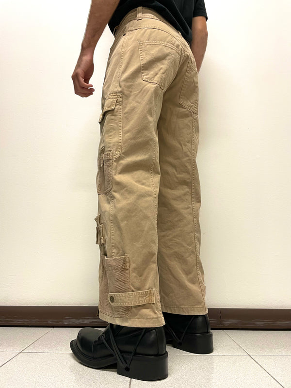 2004 Dolce & Gabbana full zipper cargo multi pockets pants