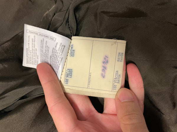 1990s Emporio Armani biker leather jacket