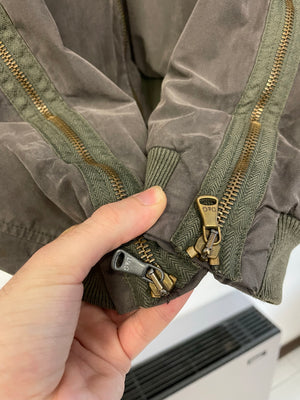 2000s  Dolce & Gabbana zip sleeves bomber jacket