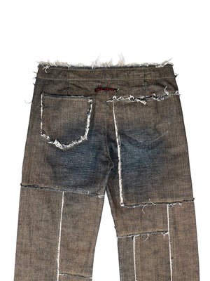 1990s Jean Paul Gaultier patchwork jeans