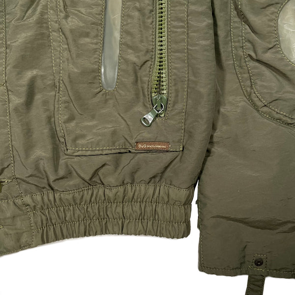 AW2003 Dolce & Gabbana Goggle window bomber jacket