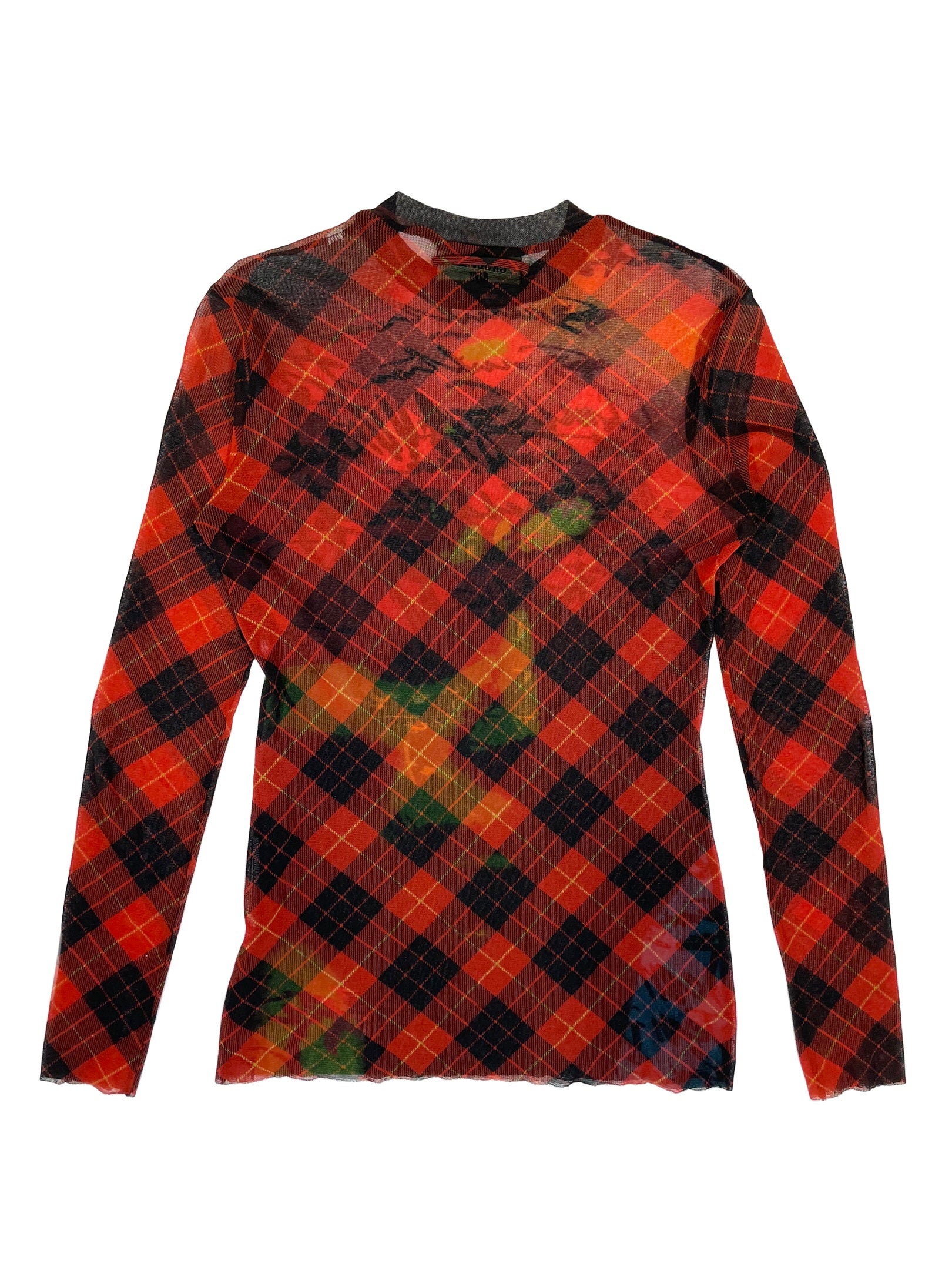 AW1997 Jean Paul Gaultier “fight racism” mesh top