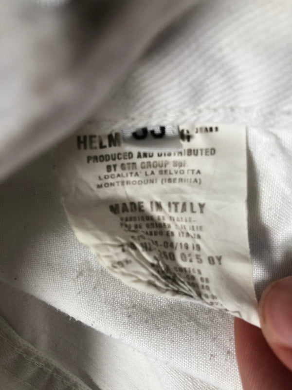 1999 Helmut Lang double knee carpenter ice white pants