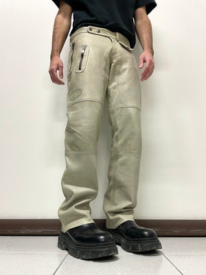 2000s Dolce & Gabbana leather biker pants