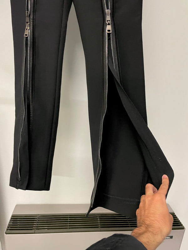 FW2001 Gucci by Tom Ford zipper runway leather pants
