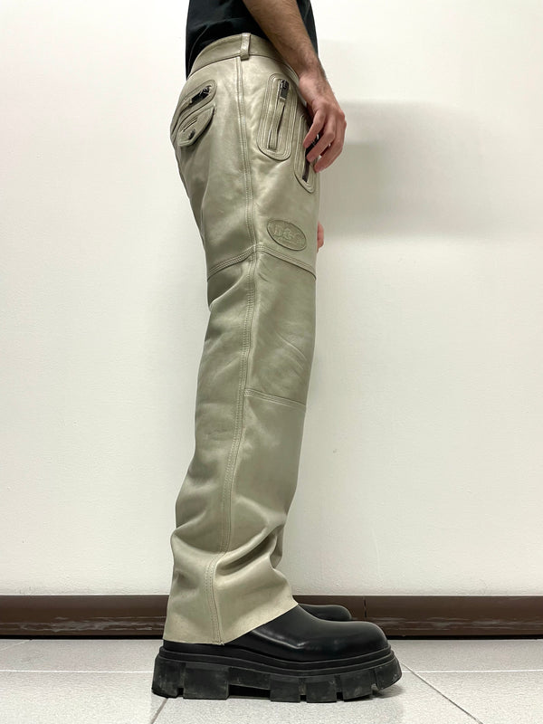 2000s Dolce & Gabbana leather biker pants