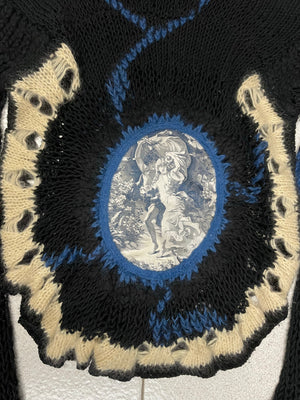 AW2007 Jean Paul Gaultier crochet knit with mask