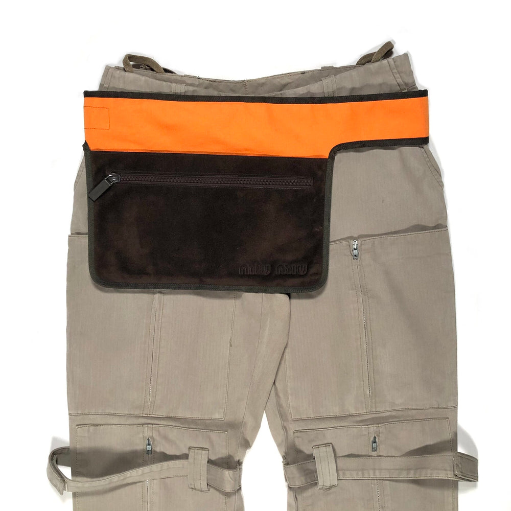 SS1999 Miu Miu runway suede waist bag