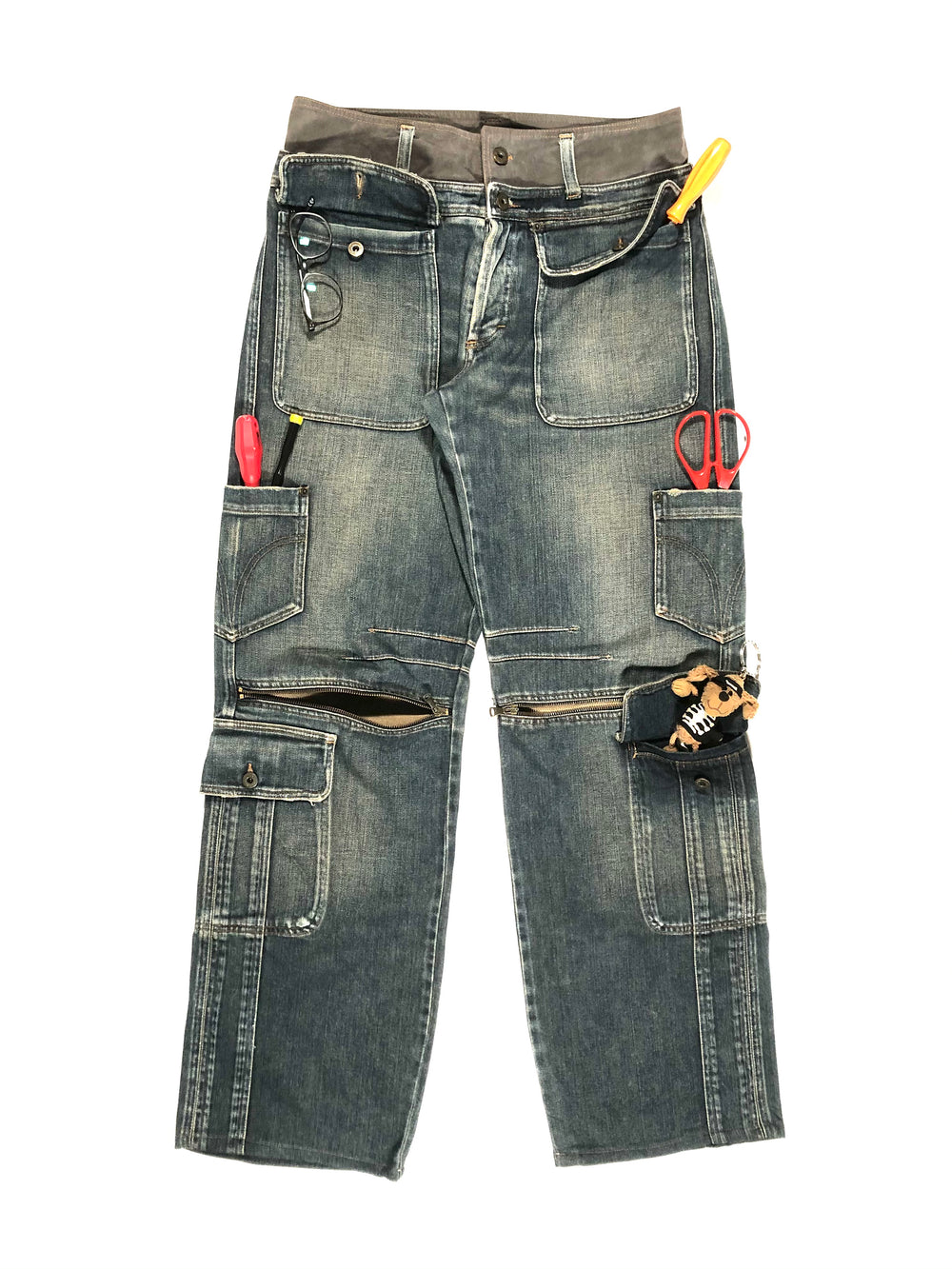 2000’s Dolce & Gabbana double waisted utility cargo jeans