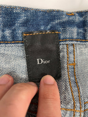 AW2003 Dior Homme waxed jeans