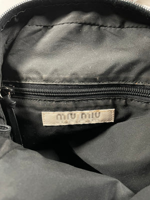 1999 Miu Miu black leather crossbody bag