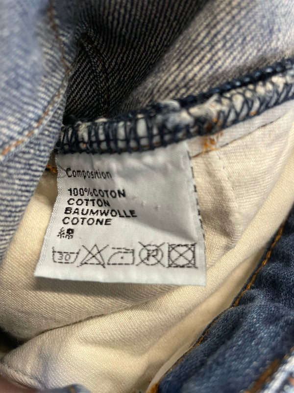 AW2007 Dior Homme waxed blue denim