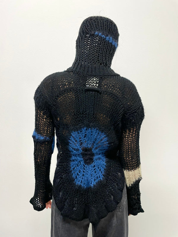 AW2007 Jean Paul Gaultier crochet knit with mask