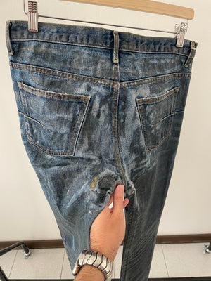 AW2003 Dior Homme waxed jeans