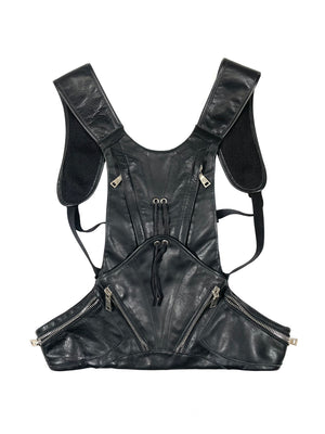 Dirk Bikkembergs multi pockets backpack vest