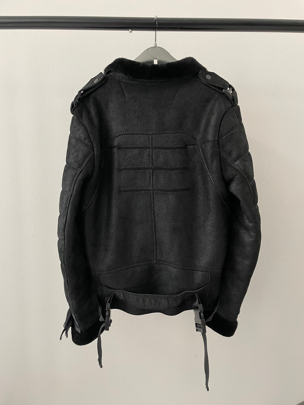 AW2007 Dior × Hedi Slimane "Navigate" shearling leather  jacket