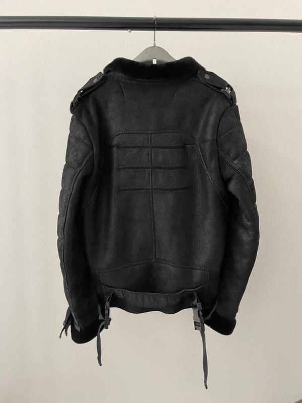 AW2007 Dior × Hedi Slimane "Navigate" shearling leather  jacket