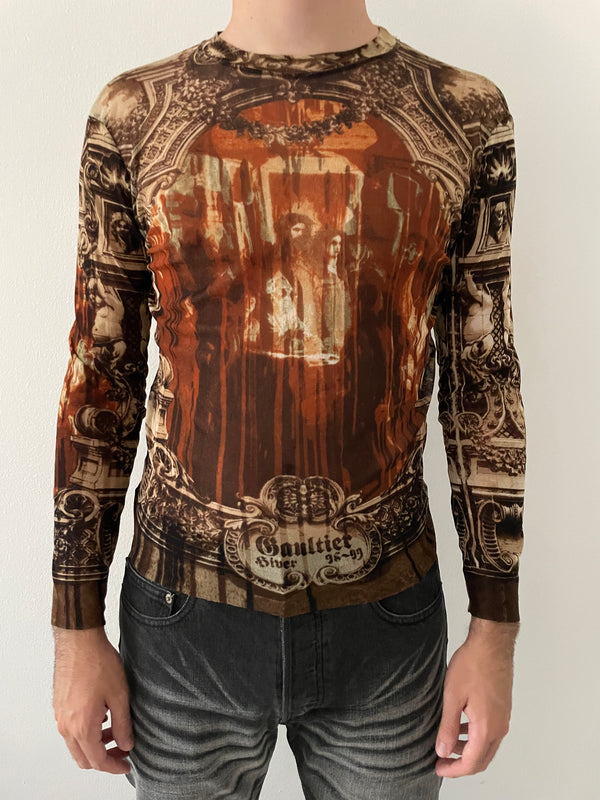 AW1998 Jean Paul Gaultier Mesh Long Sleeve