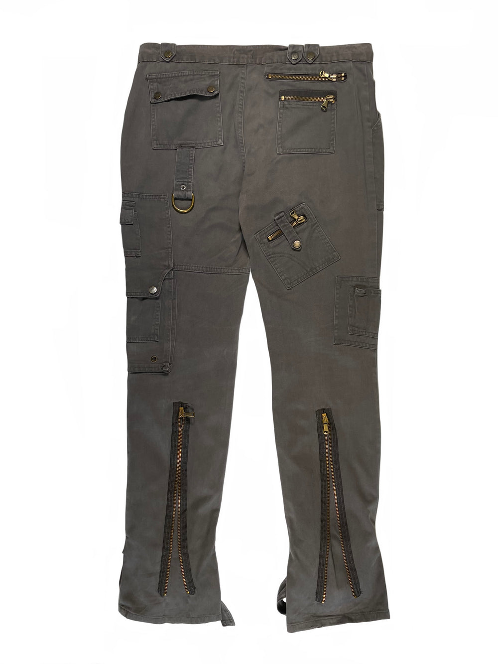 2000s Dolce & Gabbana bondage multi-pocket trousers