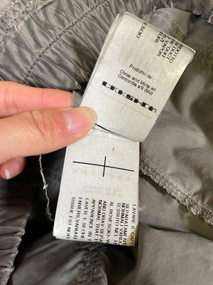 2000s Rick Owens dust grey creatch cargo pants