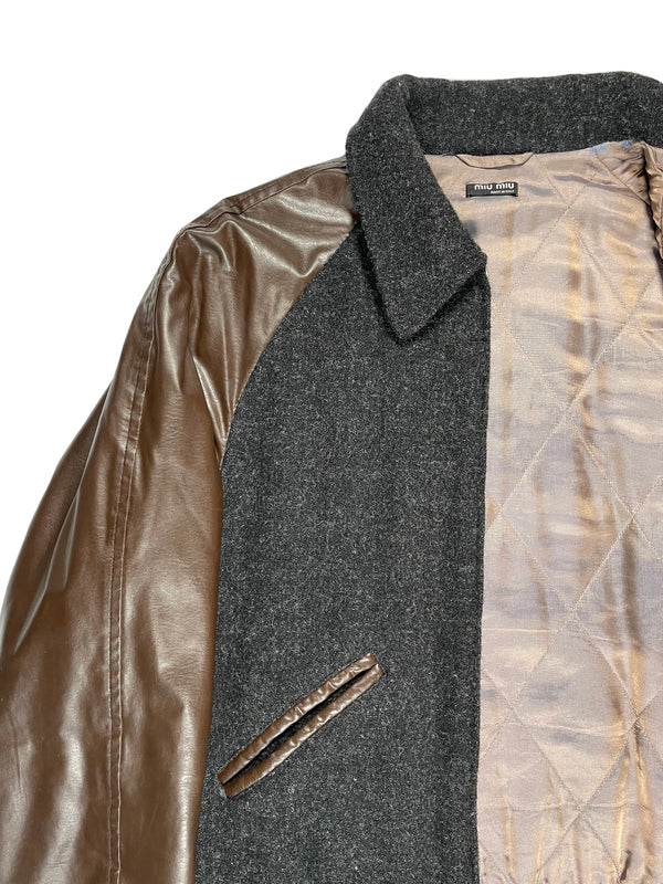 2000s Miu Miu iridescent varsity jacket