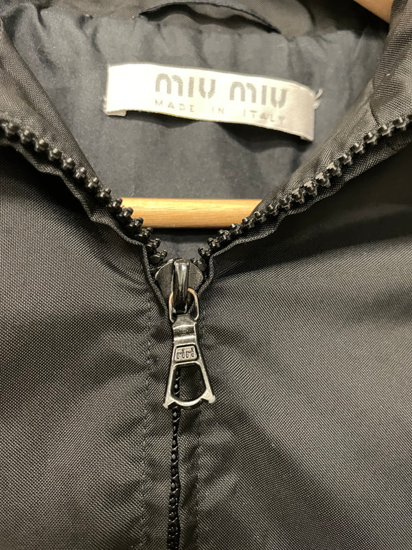 AW1999 Miu Miu hidden pocket technical nylon coat