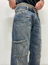 Load image into Gallery viewer, 2000s Dolce &amp; Gabbana double waisted asymmetrical cargo denim
