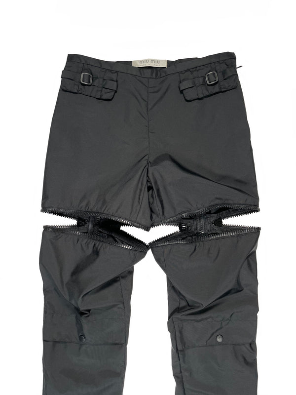 1999 Miu Miu full zip nylon pants