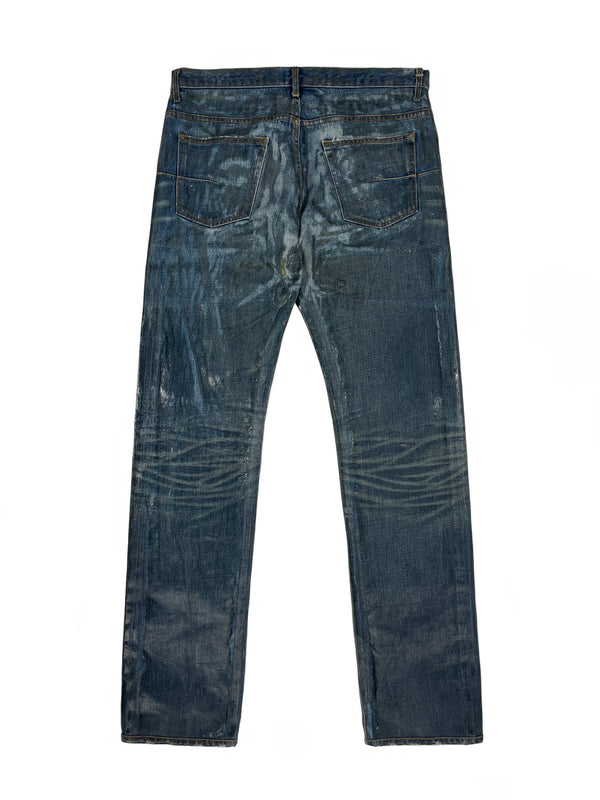 AW2003 Dior Homme waxed jeans