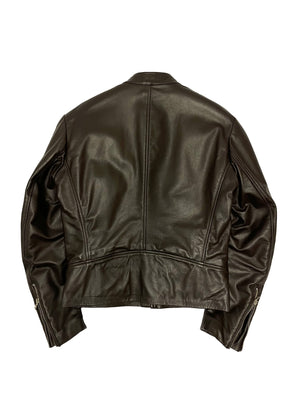 2000’s Maison Margiela sample 5 zip leather jacket