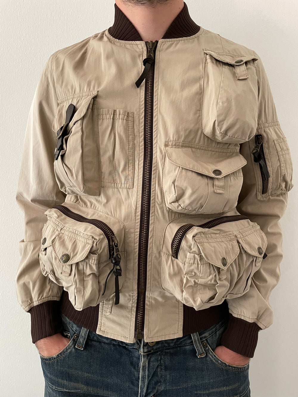 SS2003 Dolce & Gabbana parachute cargo bomber jacket