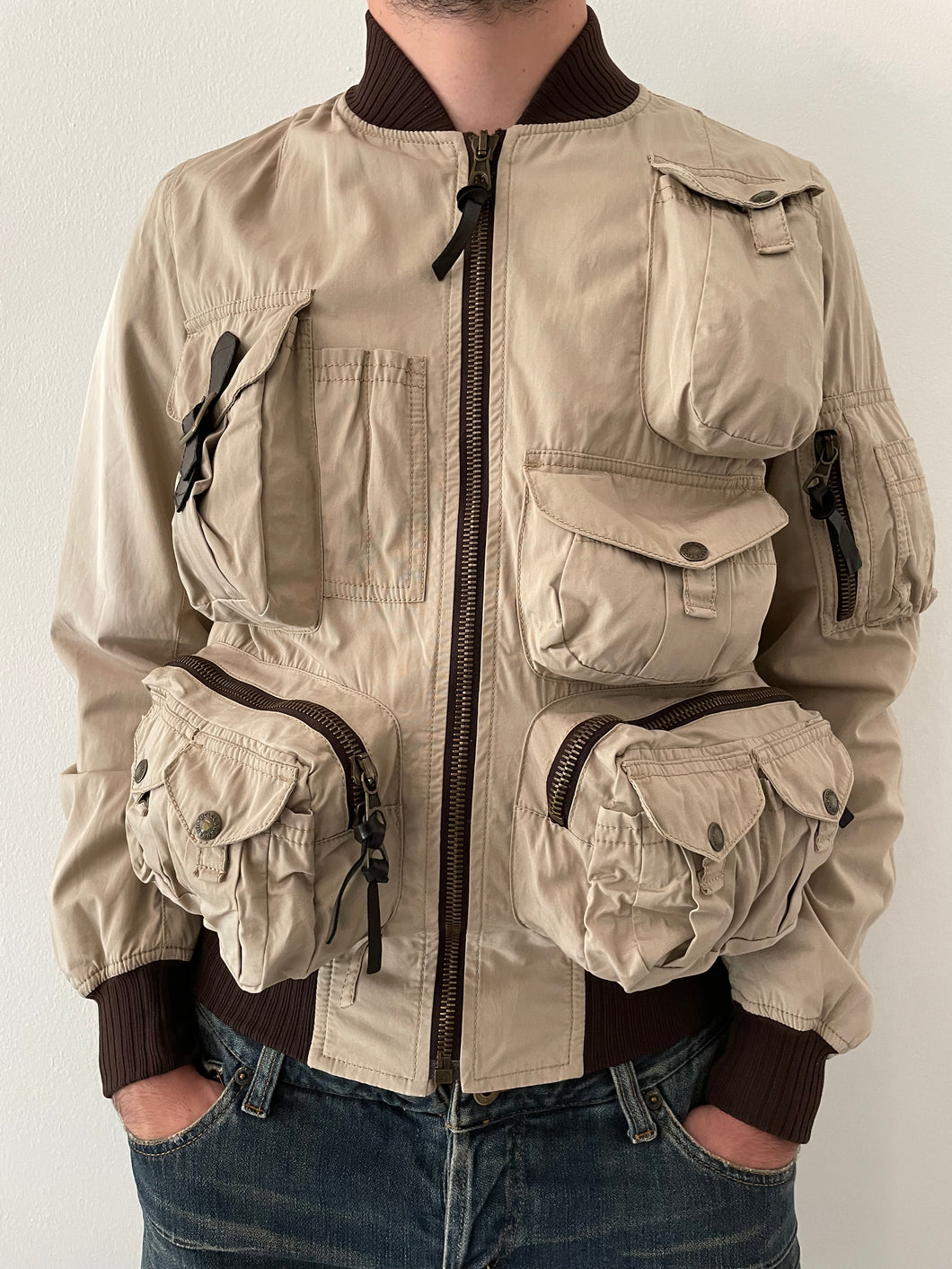 SS2003 Dolce & Gabbana parachute cargo bomber jacket