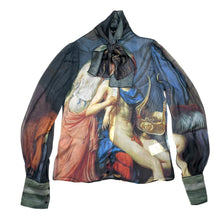 Load image into Gallery viewer, 2000s Dolce &amp; Gabbana runway painting silk shirt
