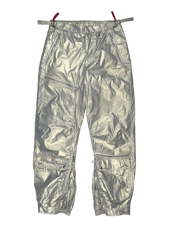 2000’s Prada astro silver cargo pants