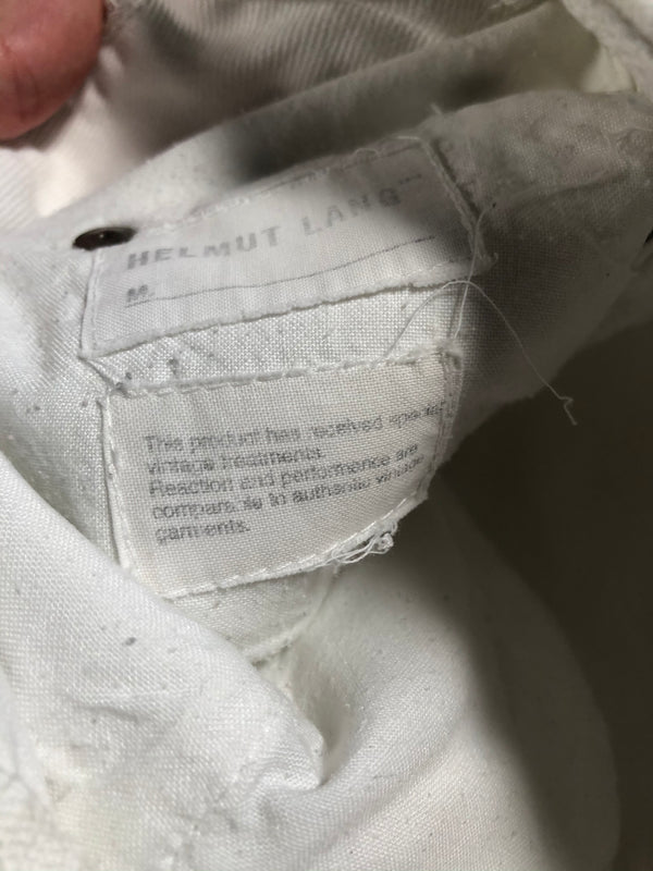 1999 Helmut Lang double knee carpenter ice white pants