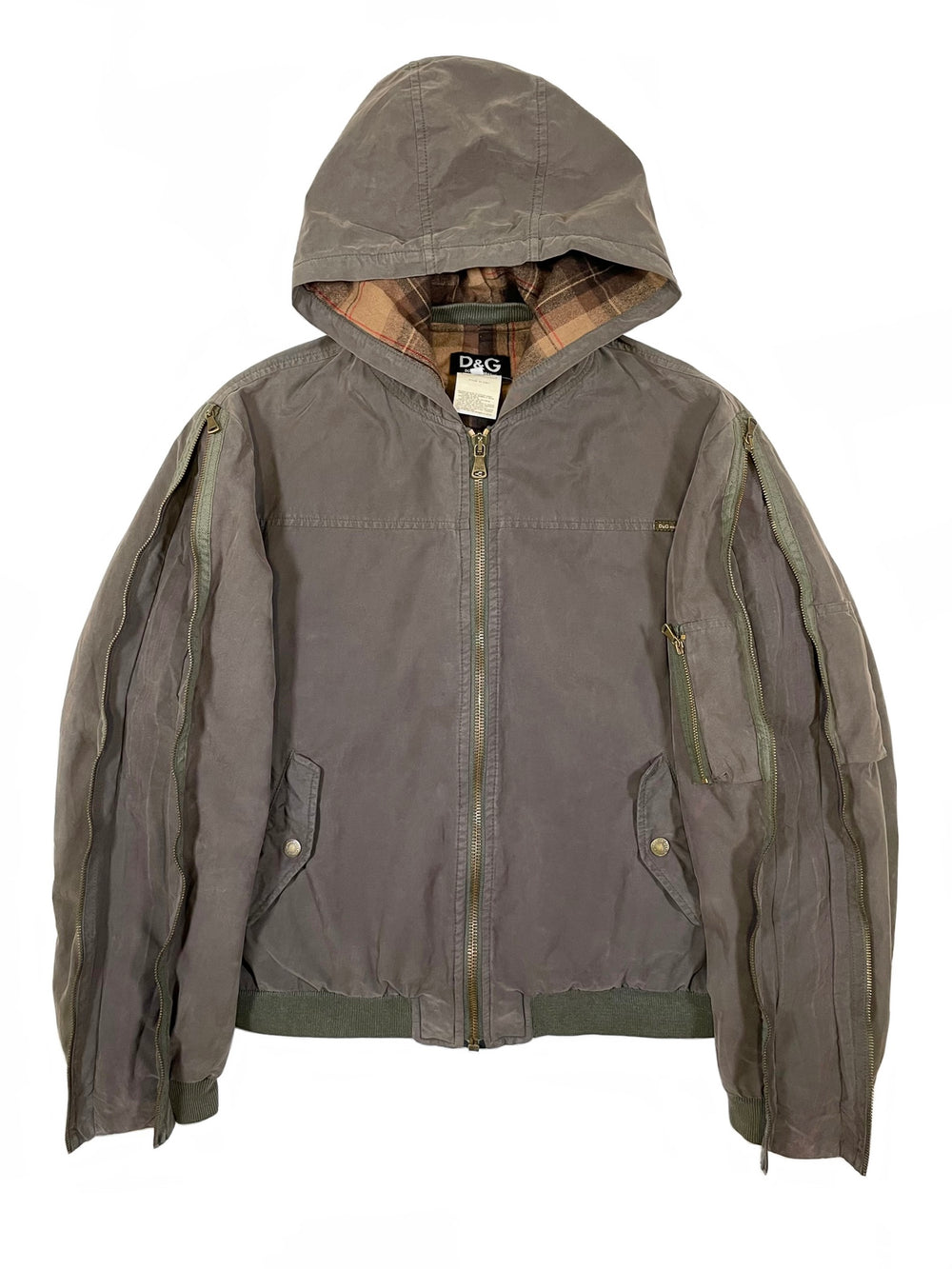 2000s  Dolce & Gabbana zip sleeves bomber jacket