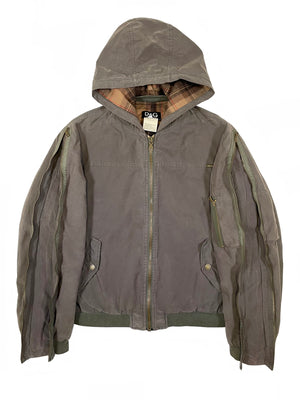 2000s  Dolce & Gabbana zip sleeves bomber jacket