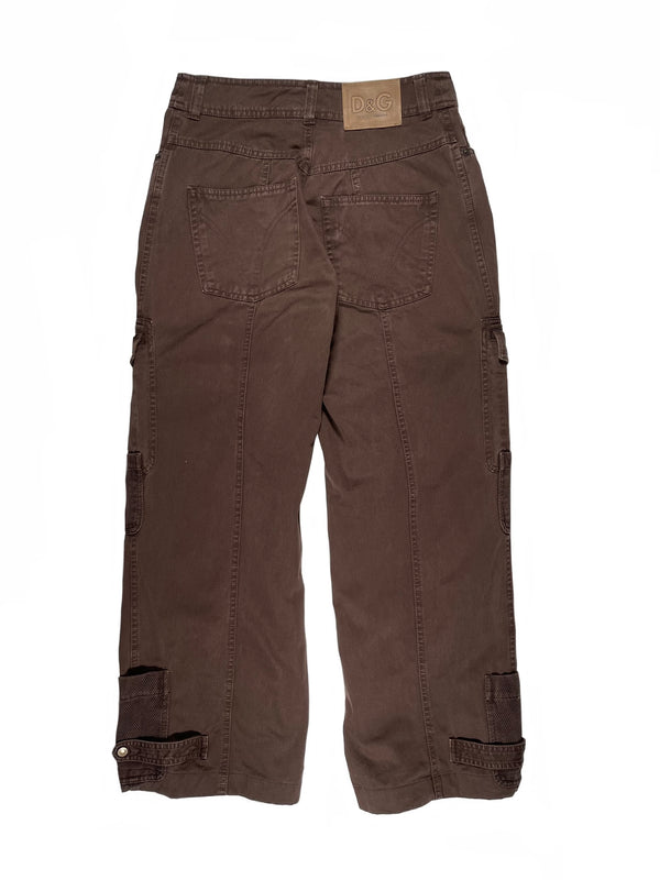 2004 Dolce & Gabbana full zipper cargo pants