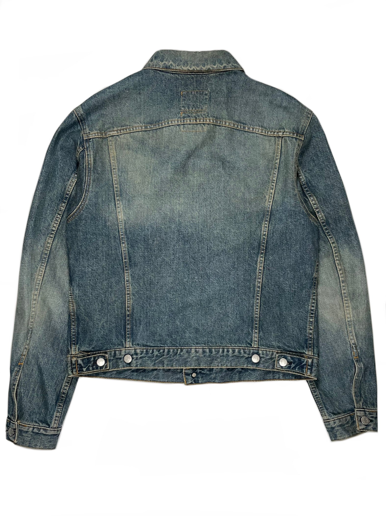Helmut Lang Archive Vintage Heavy Denim Gray Roll Cuff