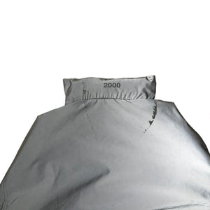 AW2000 Emporio Armani futuristic reflective glass jacket with modular hood