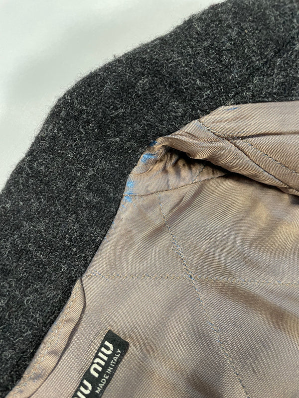 2000s Miu Miu iridescent varsity jacket