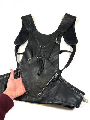 Dirk Bikkembergs multi pockets backpack vest