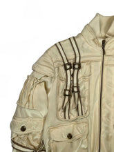 Load image into Gallery viewer, 1990s Roberto Cavalli bondage cargo bomber jacket
