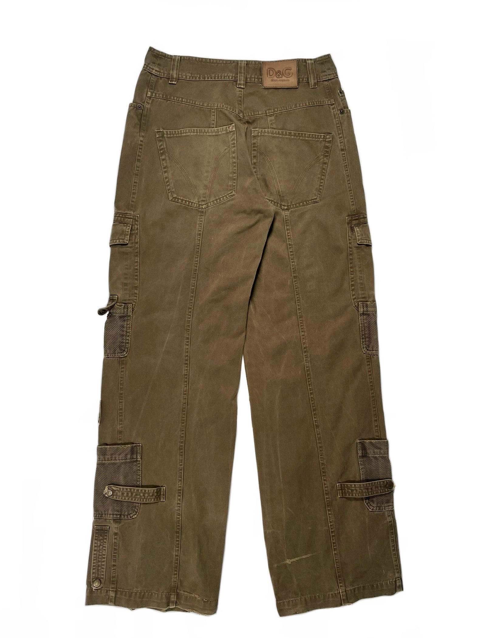 2000's Dolce & Gabbana full zipper cargo pants