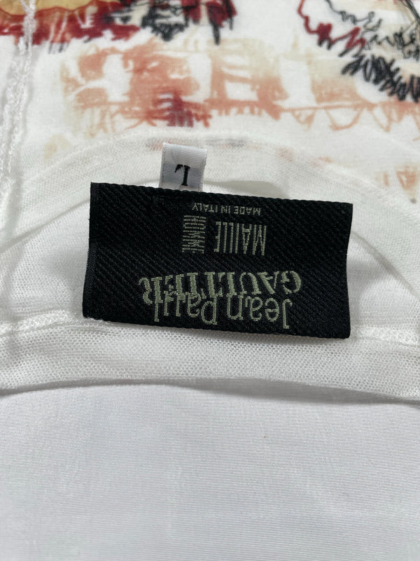 SS2002 Jean Paul Gaultier eye patchwork top